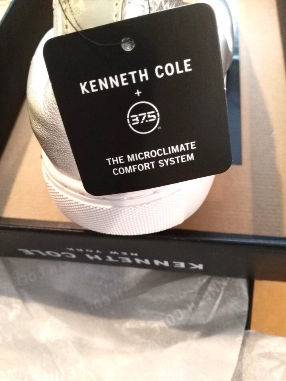 Kenneth Cole New Flats Women's 8.5 Ballet Orthotic Wedge Sneaker NIB Leather - Picture 8 of 16